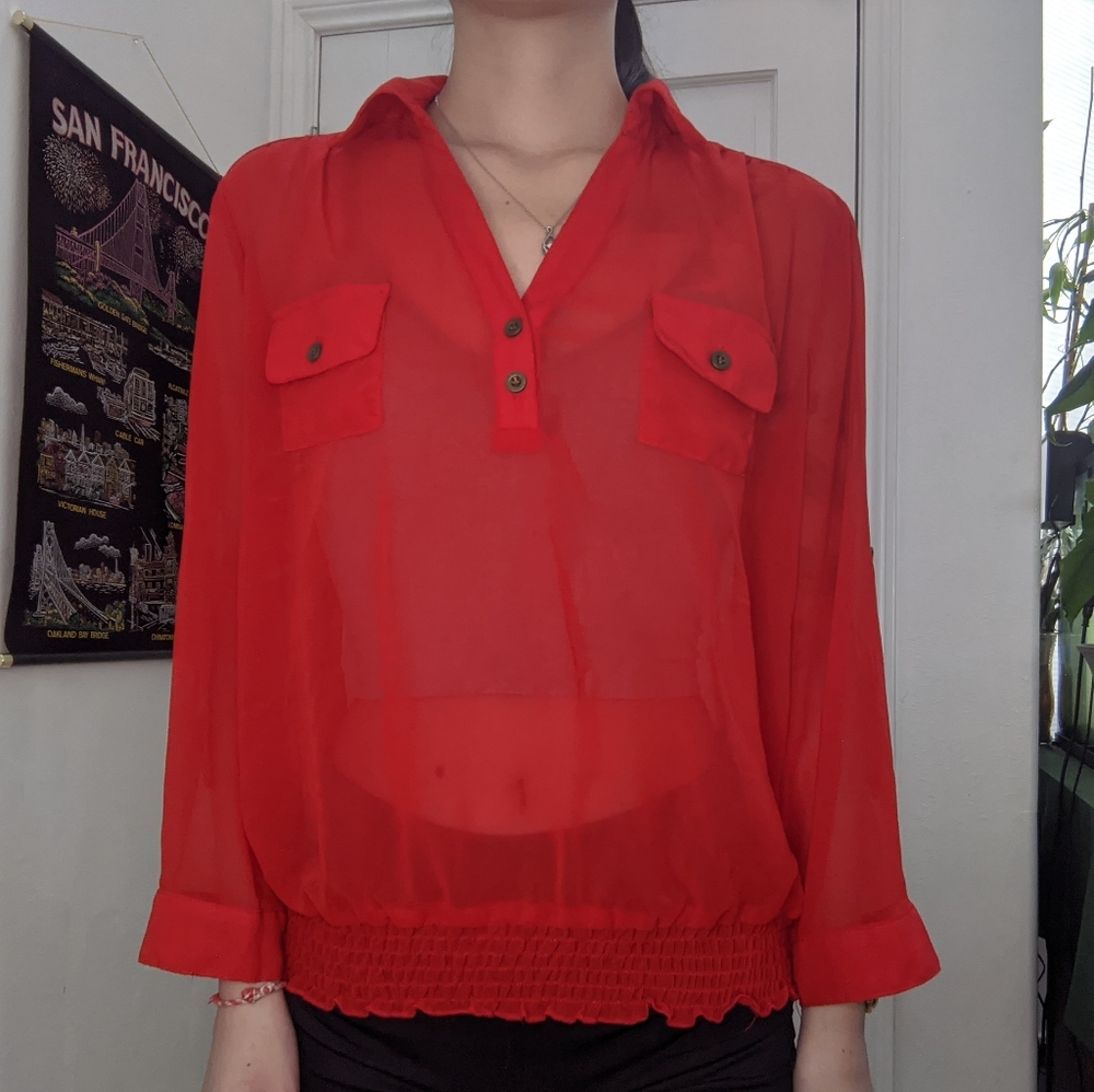 Mesh blouse